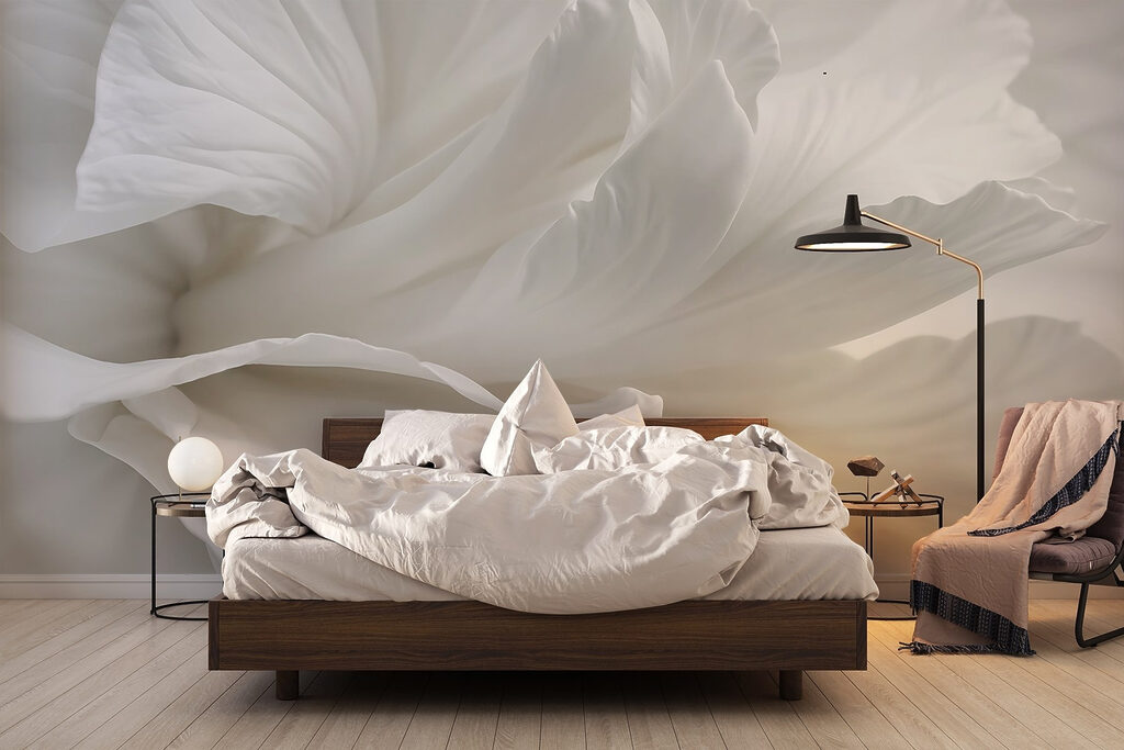 Witte bloemranden van dichtbij — interieur 2