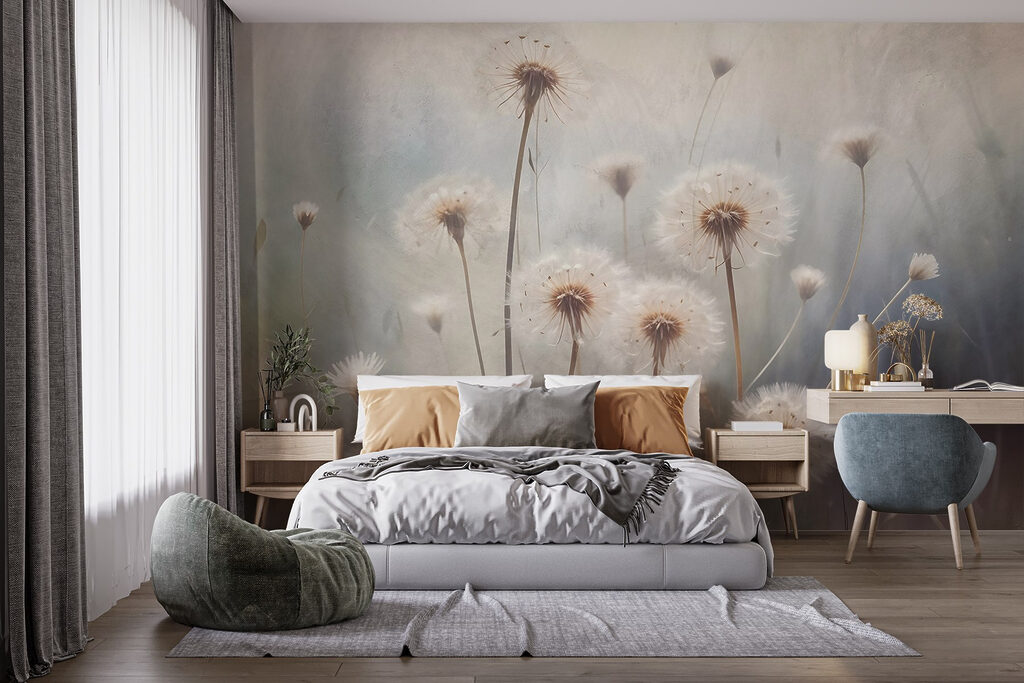 Fluisteringen van de delicate schoonheid van de natuur&#8217 in een interieur