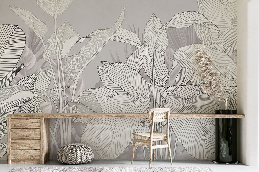 Witte bladeren met nerven — interieur 6