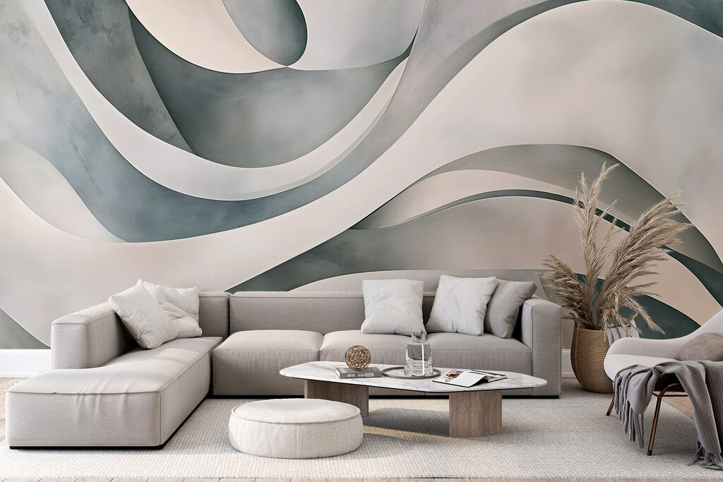 Groene en witte slingerbanen — interieur 6