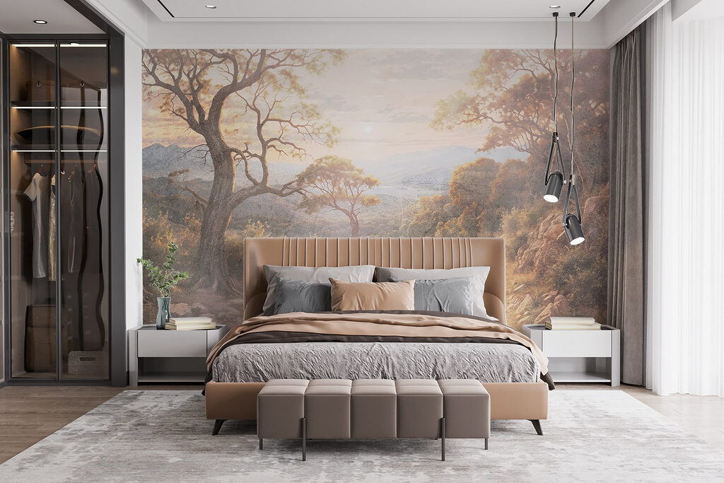 Bospad in warm ochtendlicht — interieur 2