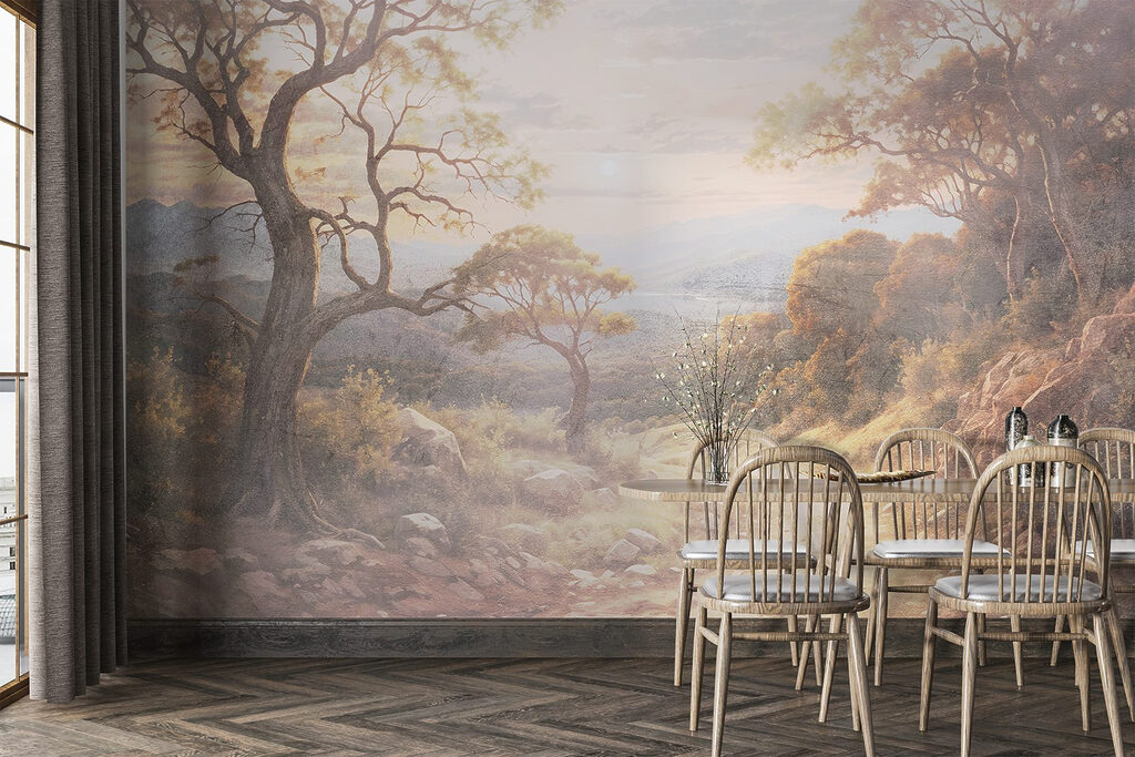 Bospad in warm ochtendlicht — interieur 6
