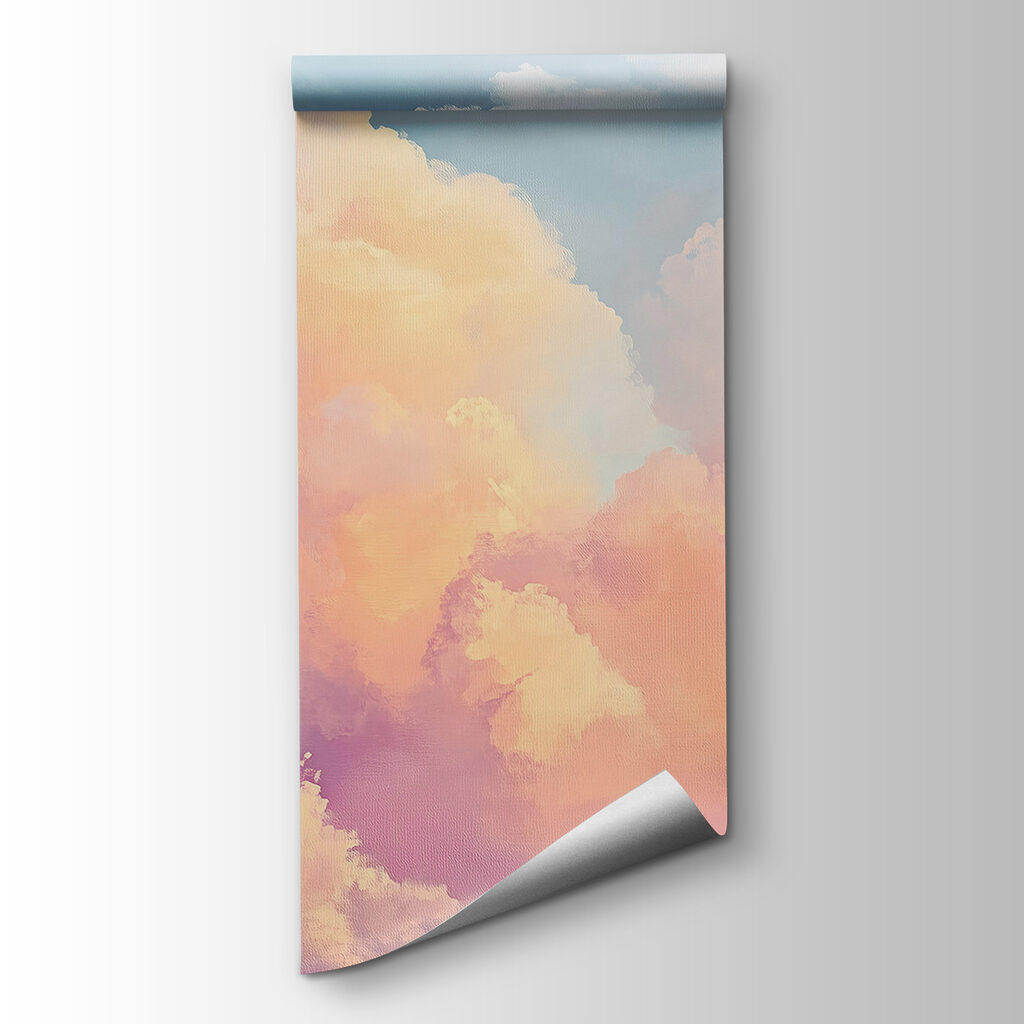 Pastelwolken in gouden licht — productweergave