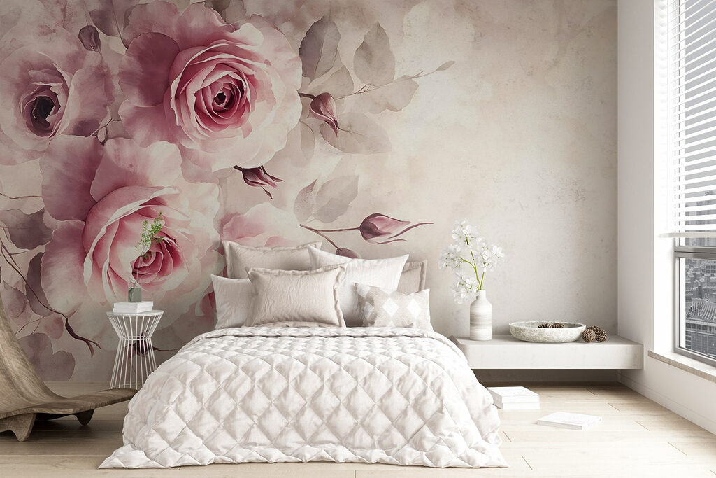 Roze rozen links — interieur 5