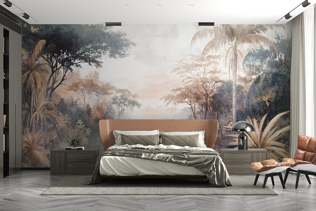 Rivier tussen oude junglebomen — interieur 1