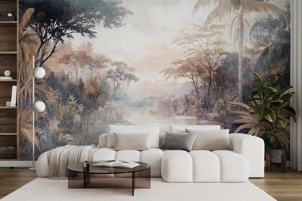 Rivier tussen oude junglebomen — interieur 3