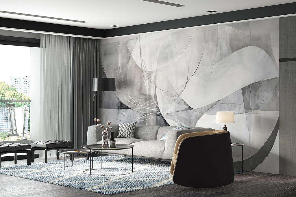 Bogen over transparante vlakken — interieur 3
