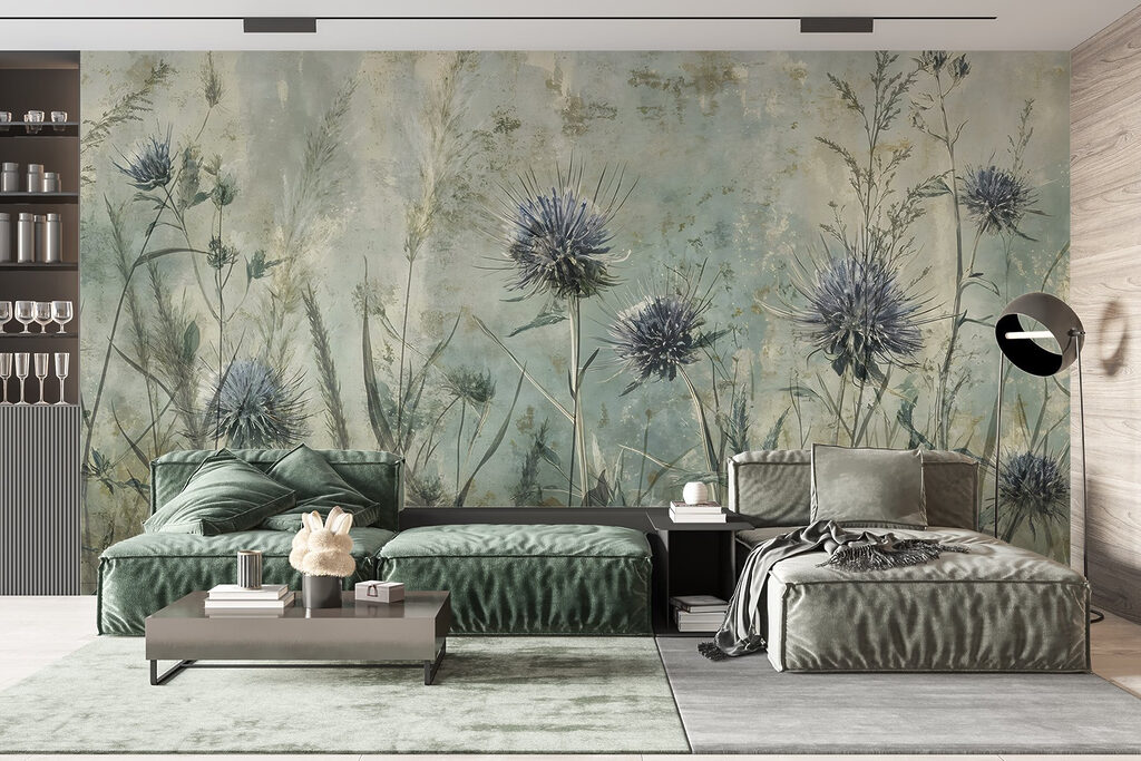 Schilderen van bloemen en planten in een interieur