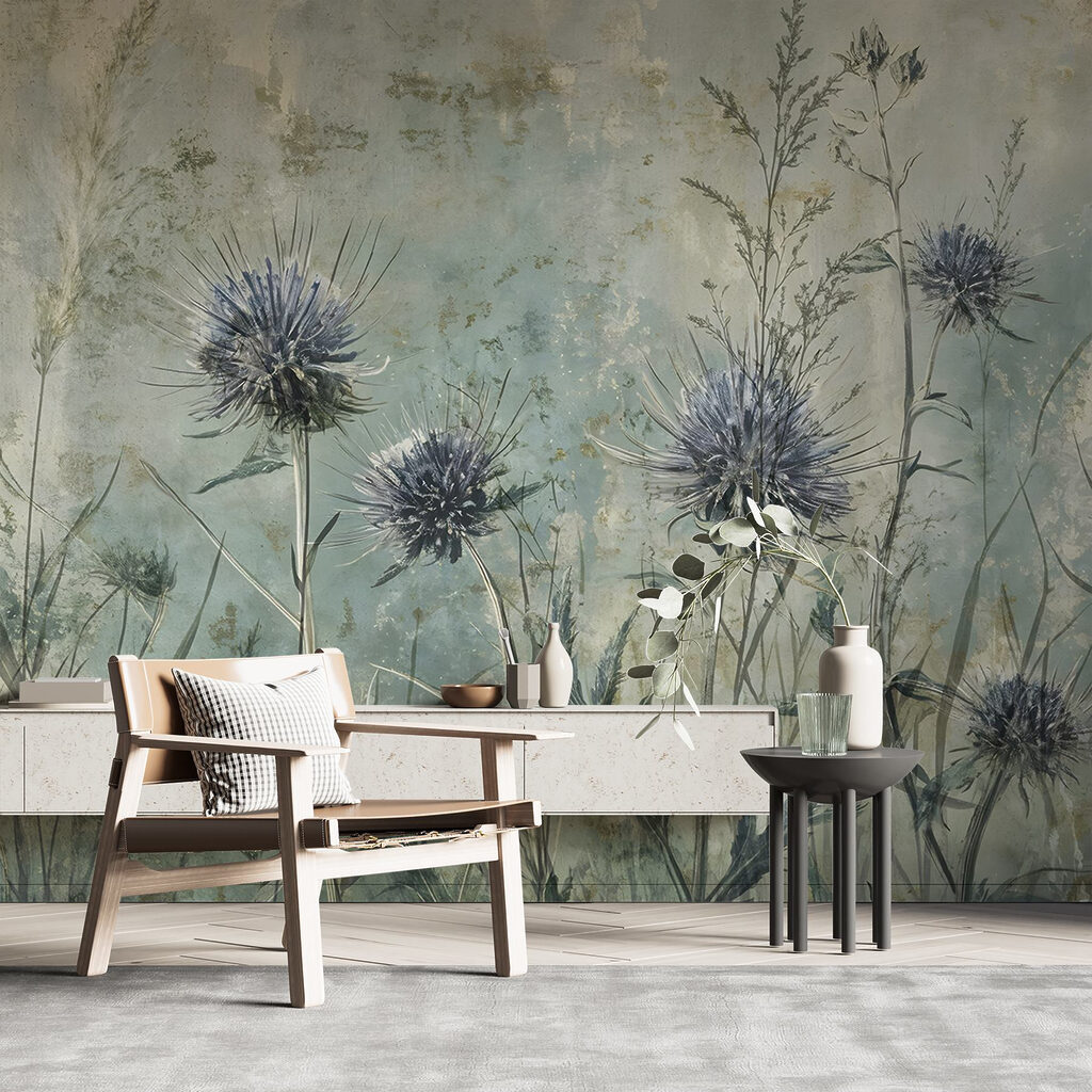 Distels in groene weide — interieur 3
