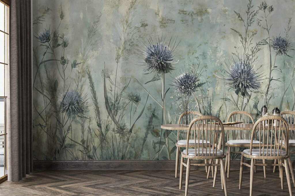 Distels in groene weide — interieur 5