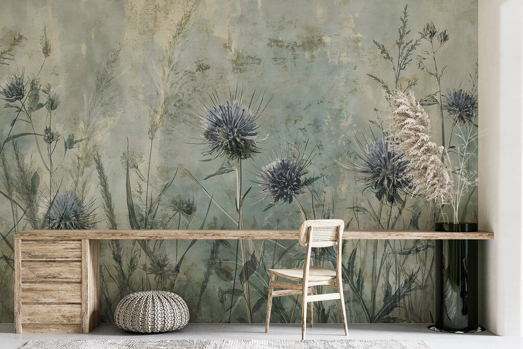 Distels in groene weide — interieur 6