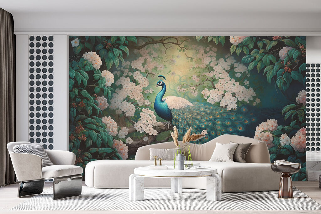 Pauw in de bloementuin — interieur 2