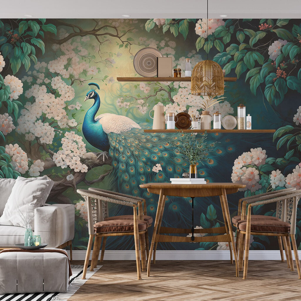 Pauw in de bloementuin — interieur 3