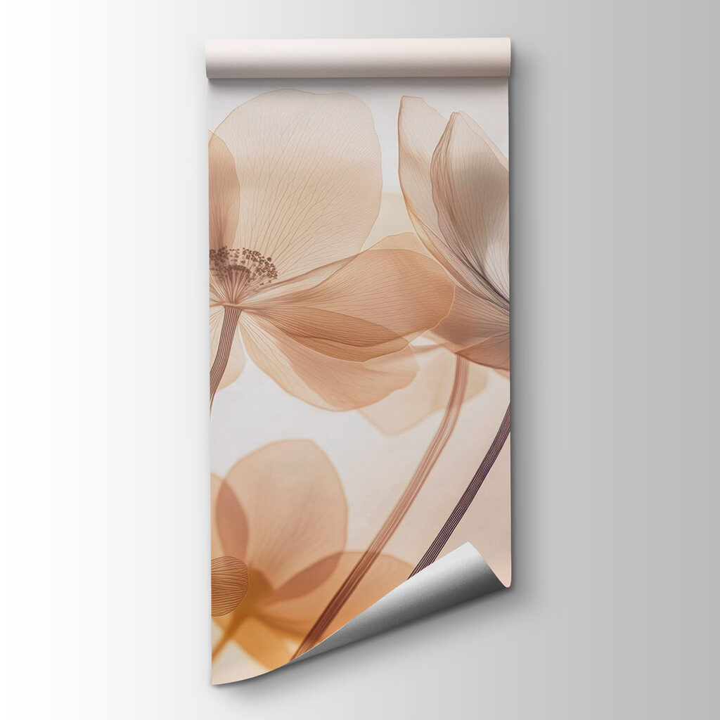 Tere bloemen in amberlicht — productweergave