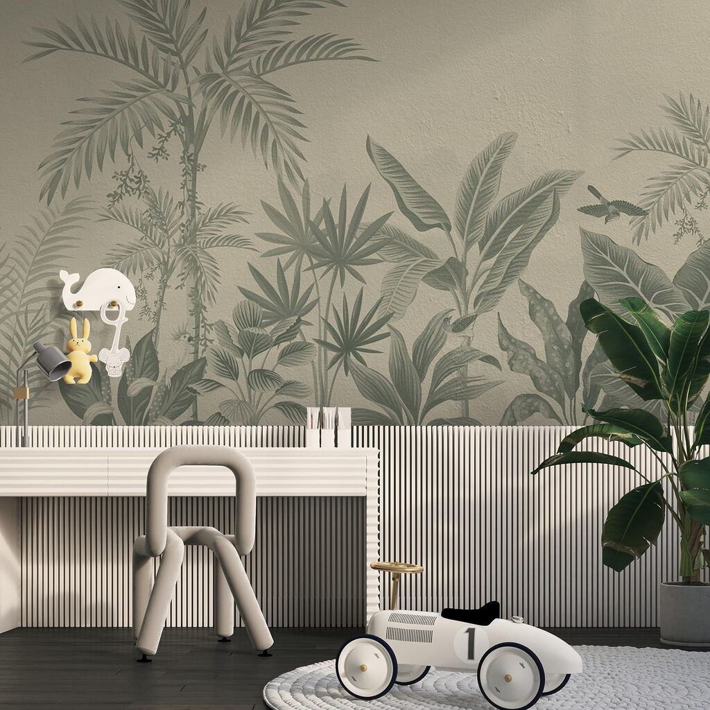 Tropentuin met ranke palmen — interieur 4