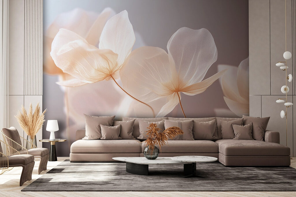 Bloemen vangen zacht licht — interieur 2