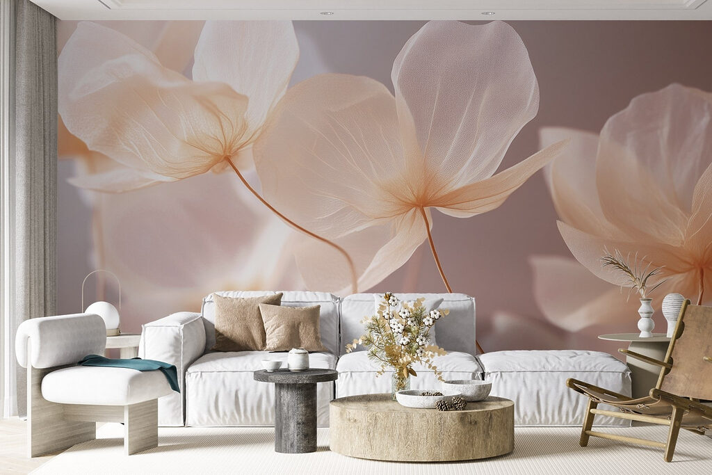 Bloemen vangen zacht licht — interieur 4