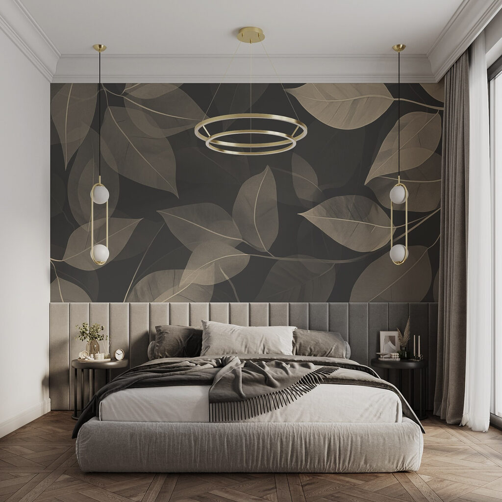 Bladeren zweven over elkaar — interieur 1