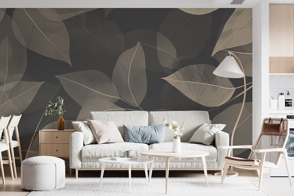 Bladeren zweven over elkaar — interieur 4