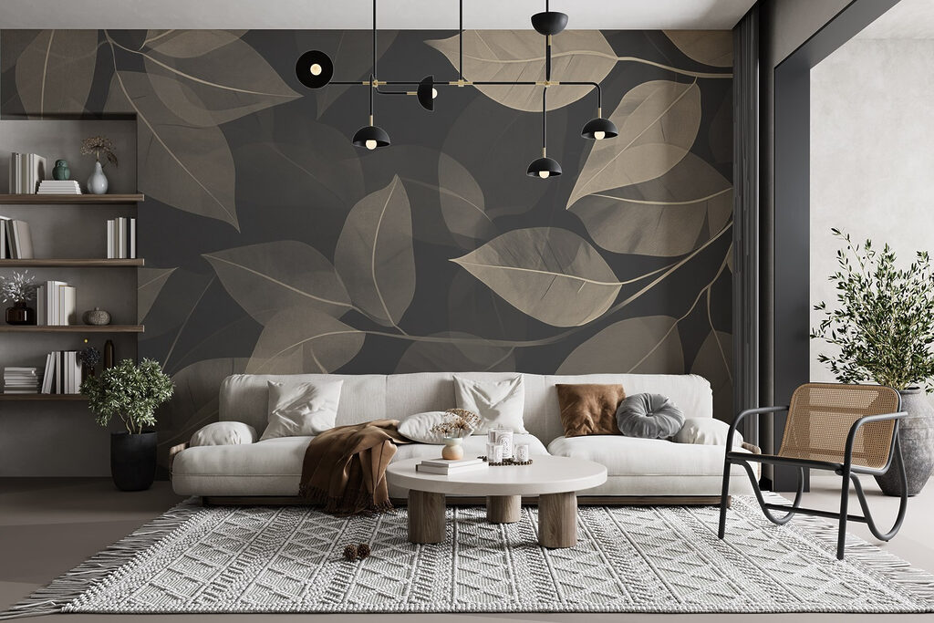 Bladeren zweven over elkaar — interieur 6