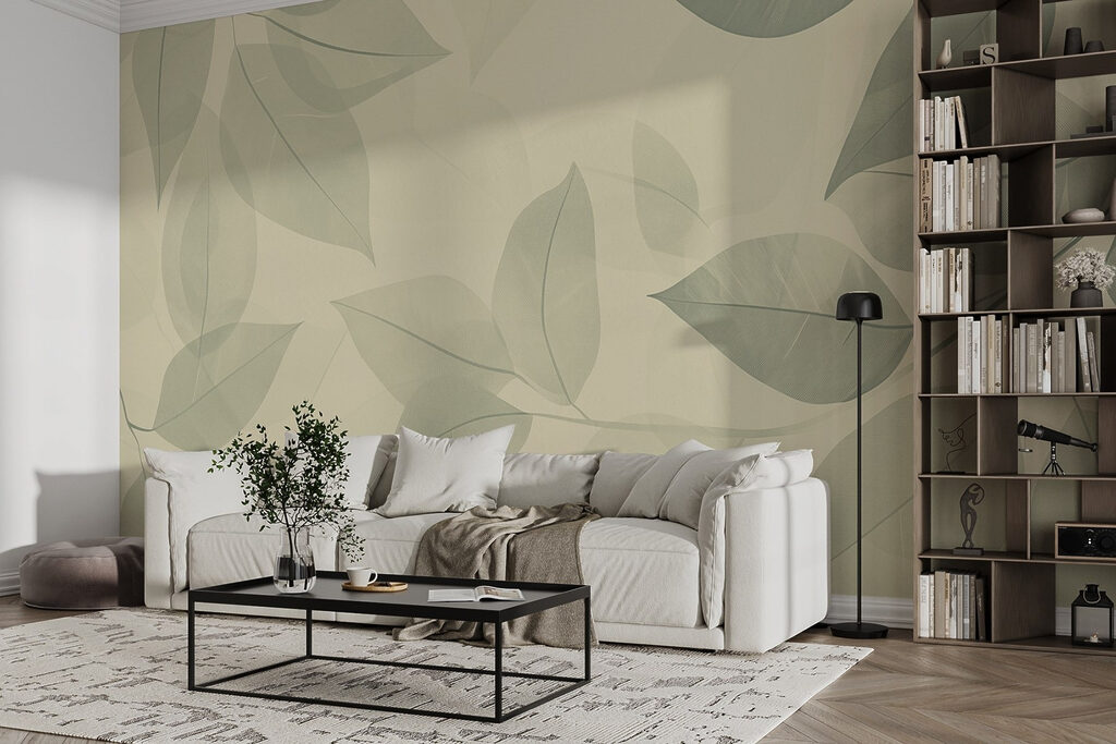 Bladeren zweven over elkaar — interieur 5