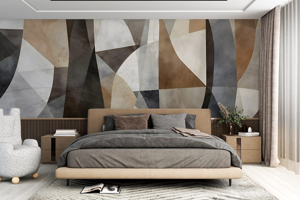 Abstracte vormen in ingetogen tinten — interieur 2
