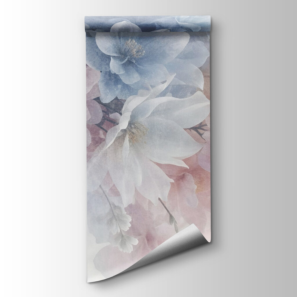 Pastelbloemen in een kleurwolk — productweergave