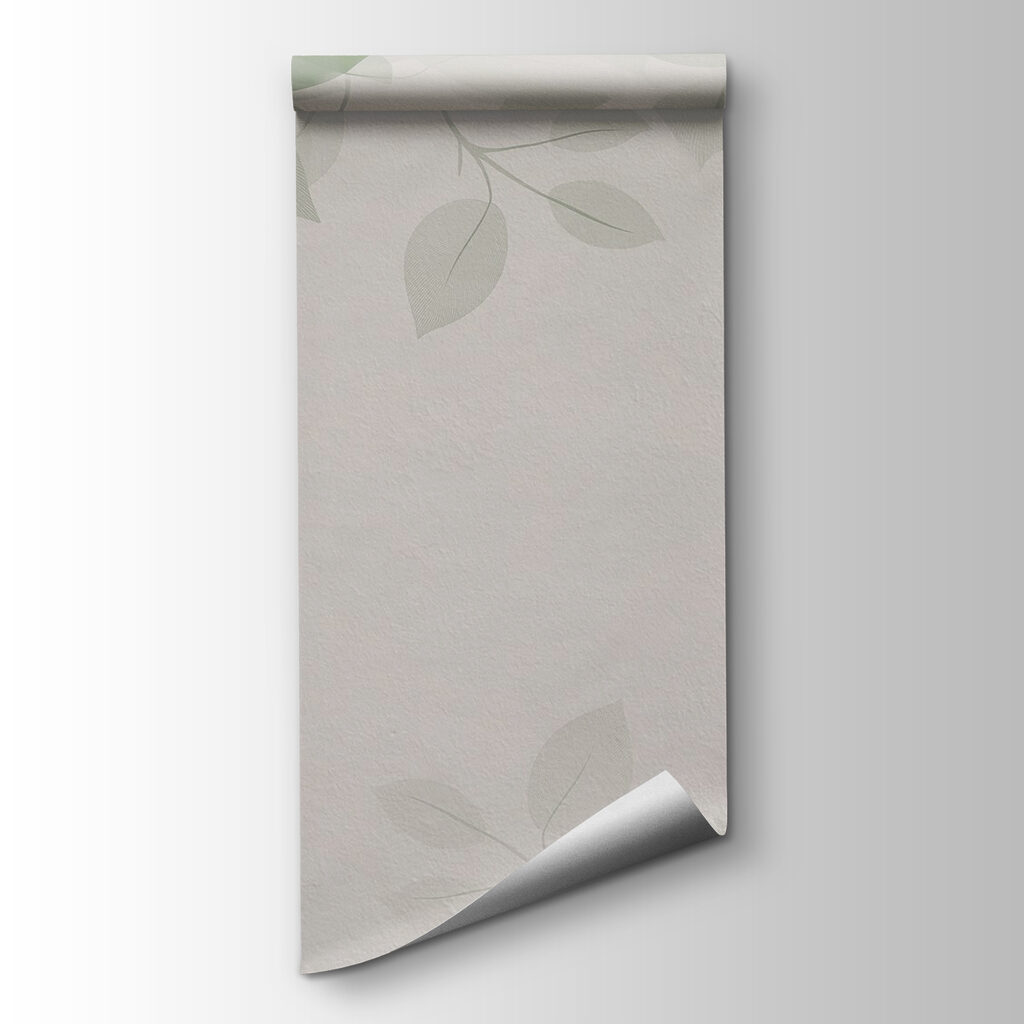 Groene bladeren op een witte achtergrond — productweergave