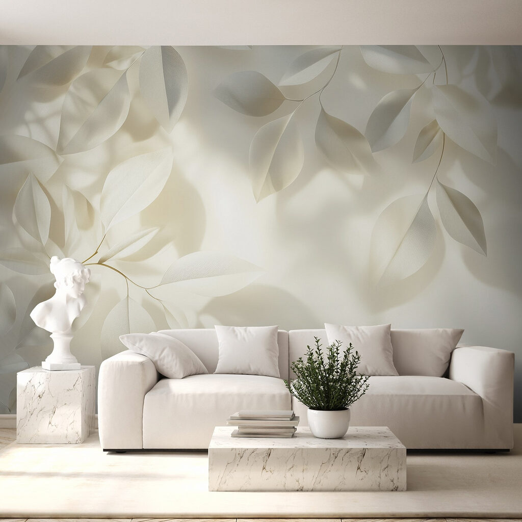 Witte bladeren met zonvlekken — interieur 5
