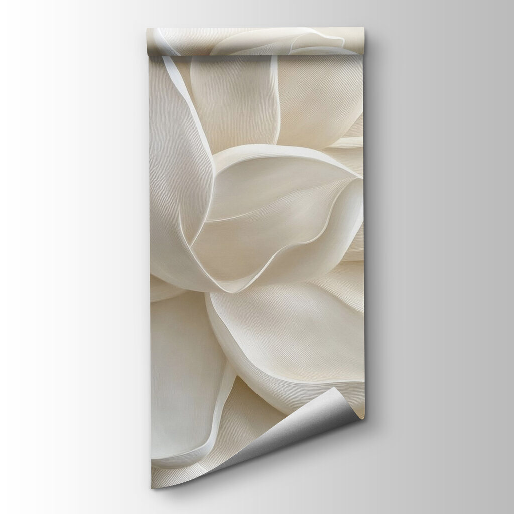 Witte bloem als sculptuur — productweergave