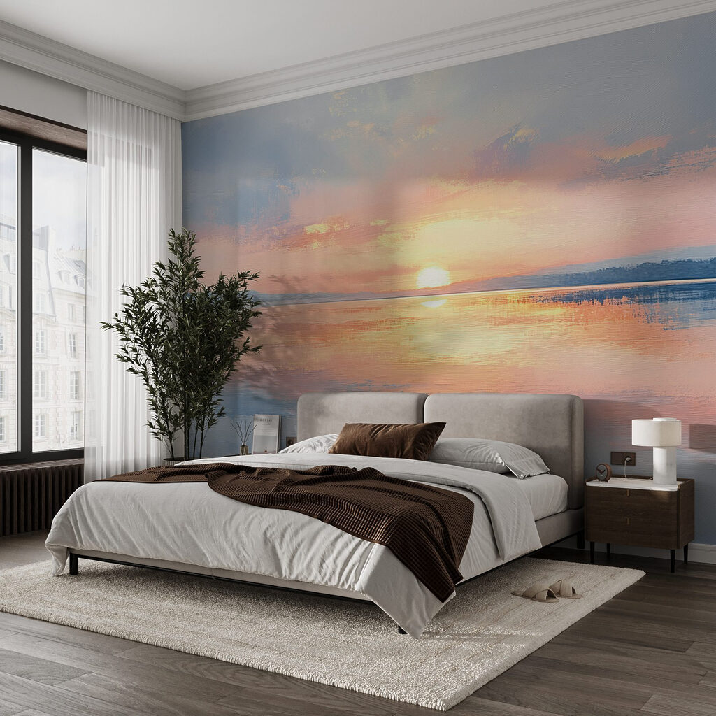 Avondzon op een spiegelmeer — interieur 1
