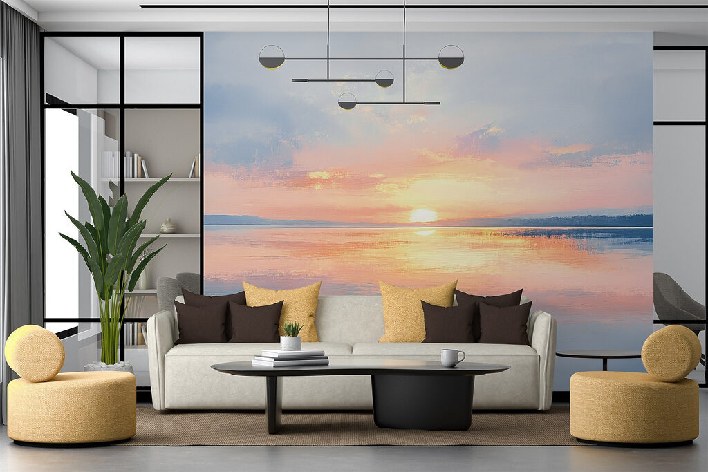 Avondzon op een spiegelmeer — interieur 3