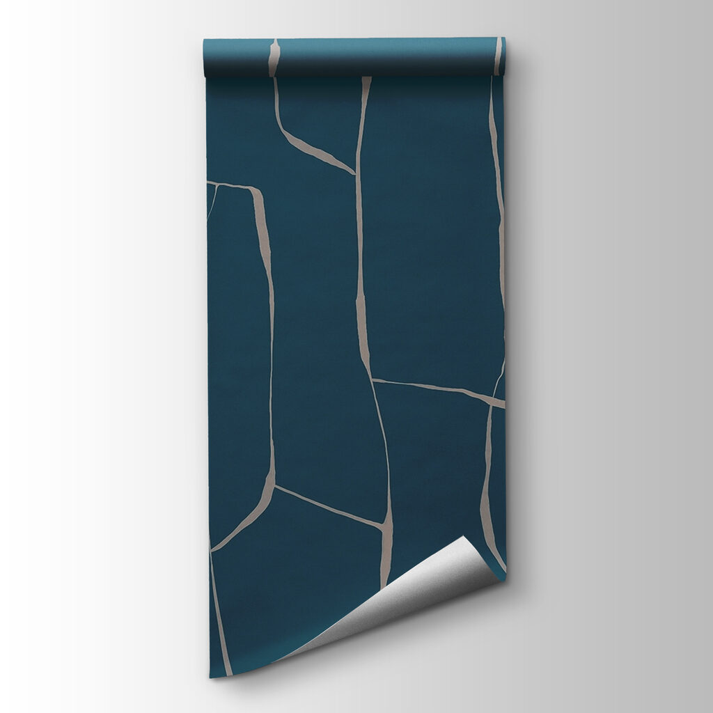 Blauw en wit scheurpatroon — productweergave