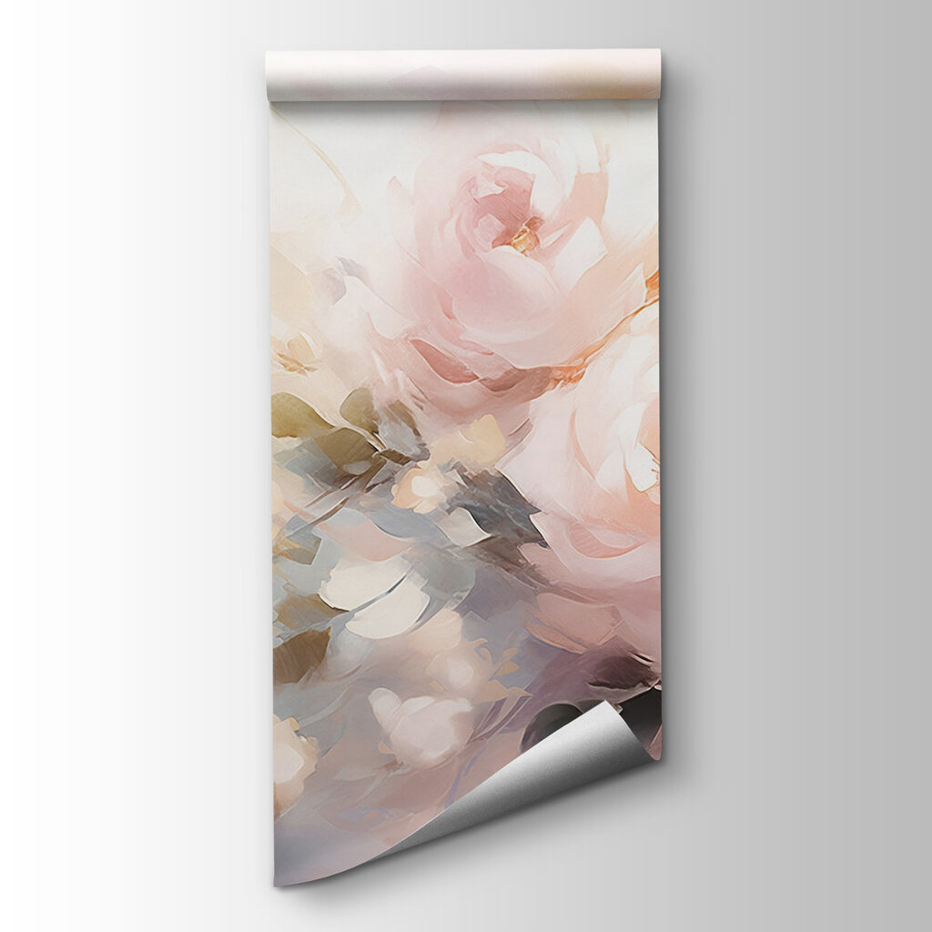 Roze bloemen in lichtverf — productweergave