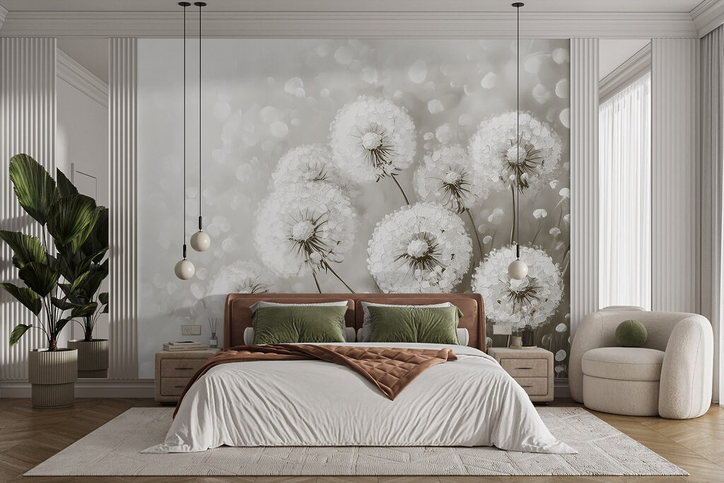 Zaadpluis in witte lichtbellen — interieur 2