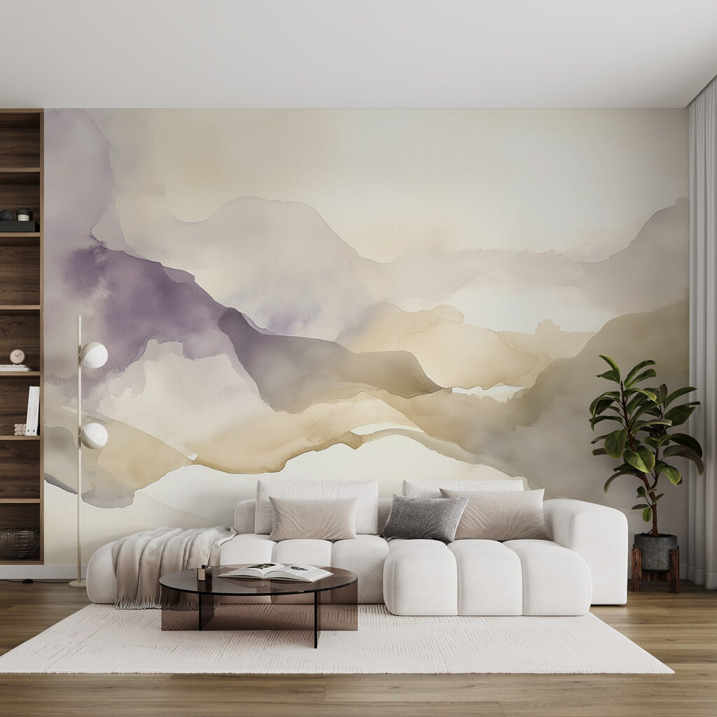 Bergnevel in lichte aquarel — interieur 1