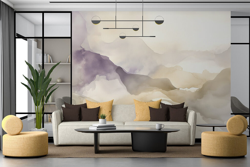 Bergnevel in lichte aquarel — interieur 2