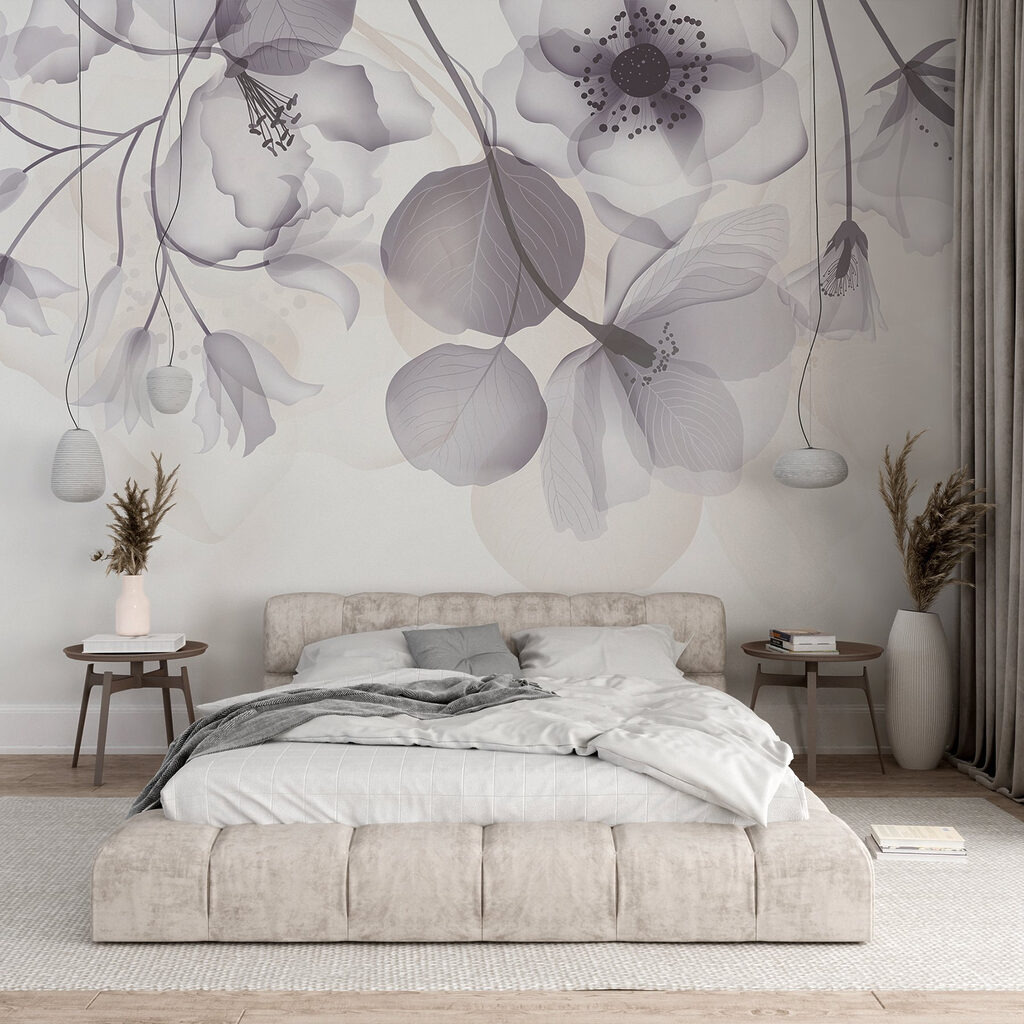 Bloemen boven ronde blaadjes — interieur 1