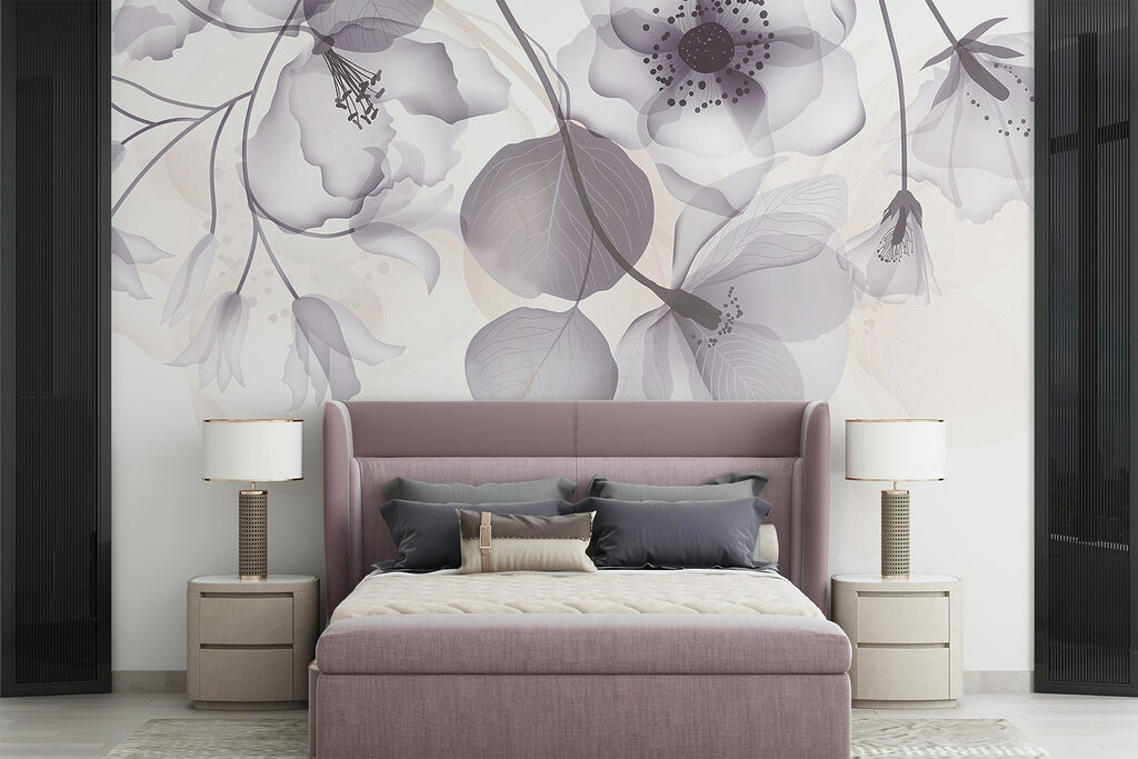 Bloemen boven ronde blaadjes — interieur 2