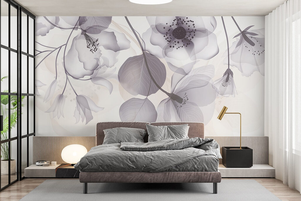 Bloemen boven ronde blaadjes — interieur 3