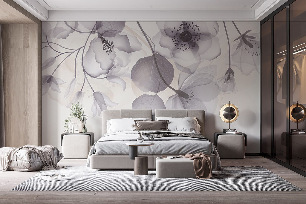 Bloemen boven ronde blaadjes — interieur 4