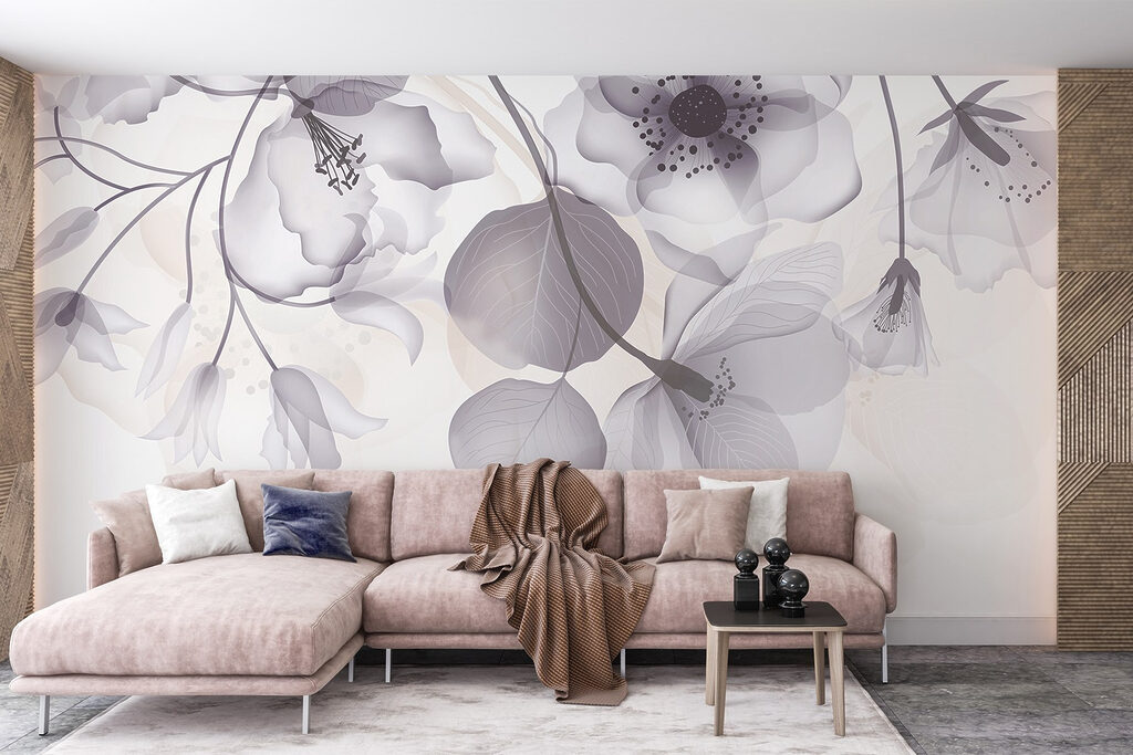 Bloemen boven ronde blaadjes — interieur 5