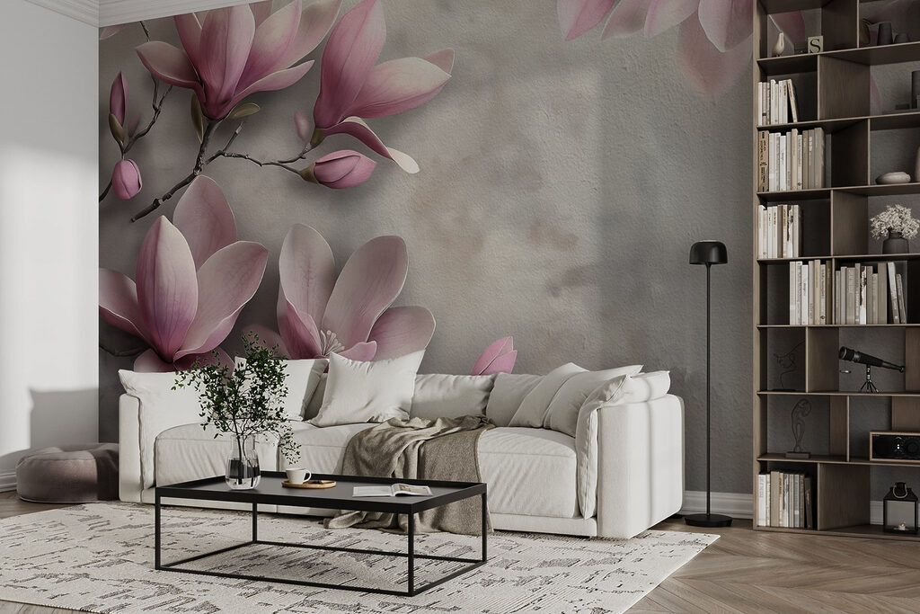 Magnolia langs verweerde vlakken — interieur 3