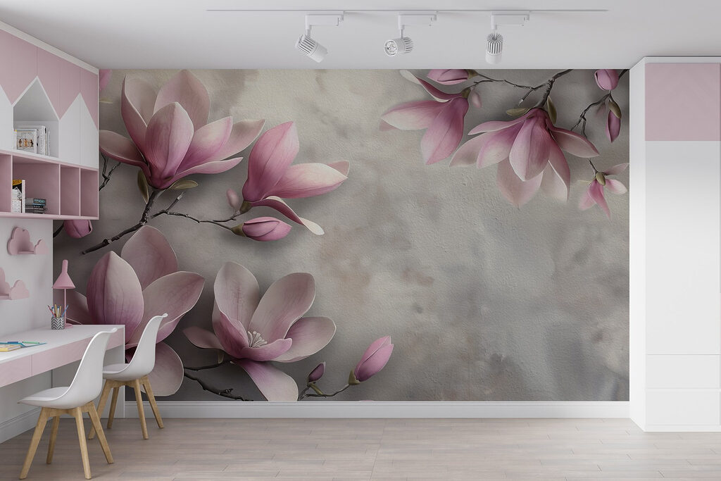 Magnolia langs verweerde vlakken — interieur 5