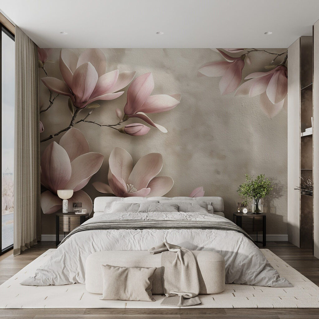 Magnolia langs verweerde vlakken — interieur 2