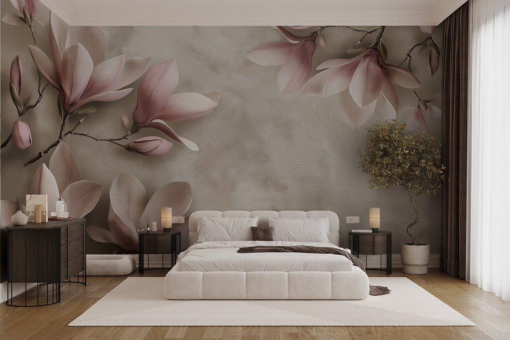 Magnolia langs verweerde vlakken — interieur 3