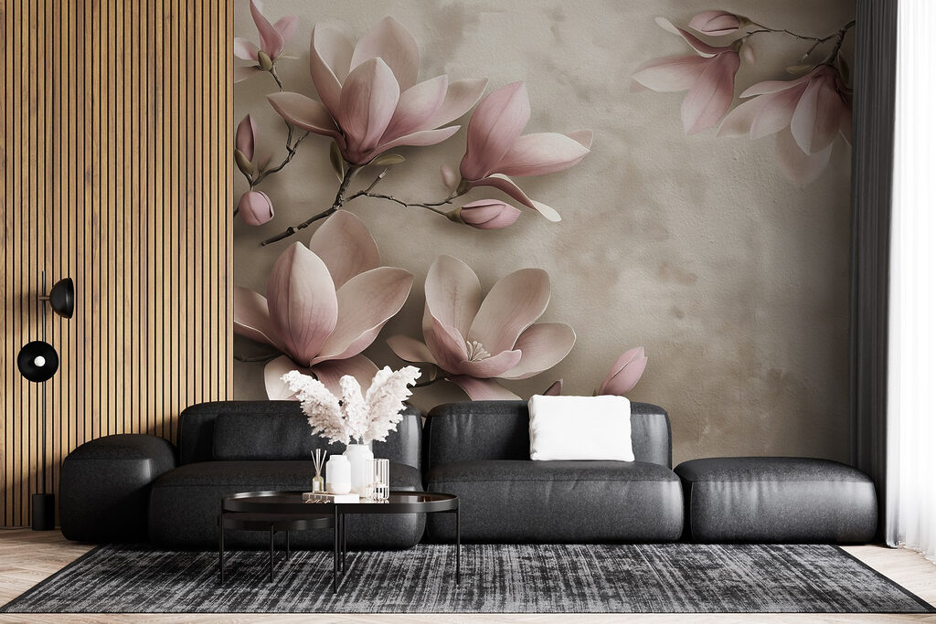 Magnolia langs verweerde vlakken — interieur 4