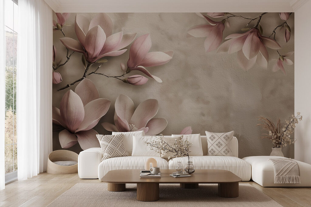 Magnolia langs verweerde vlakken — interieur 5