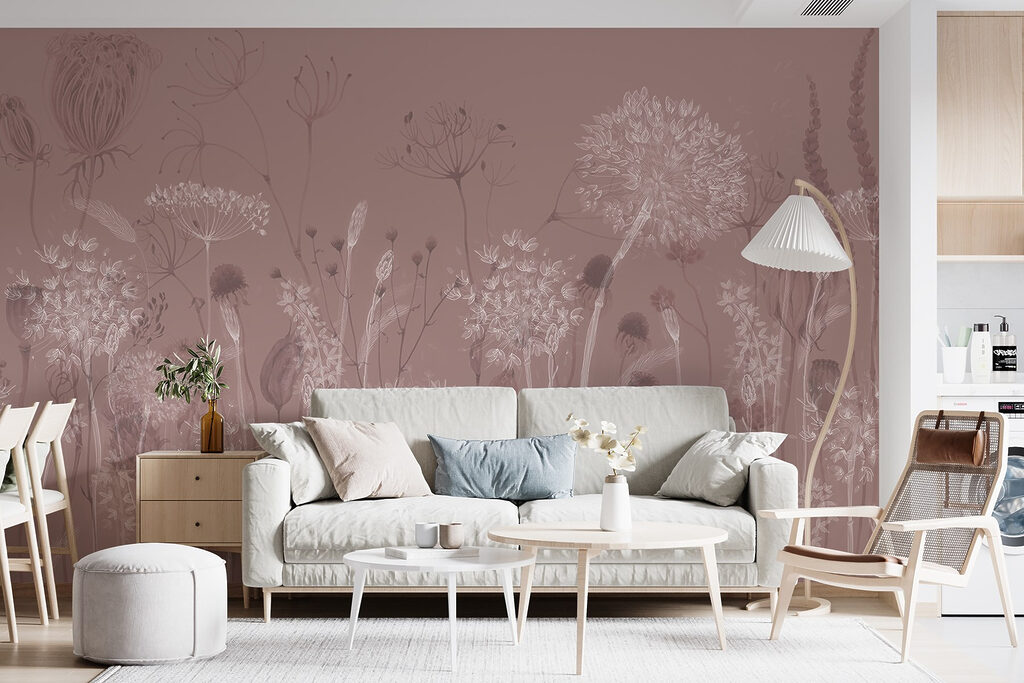 Grassen met ronde bloemschermen — interieur 2