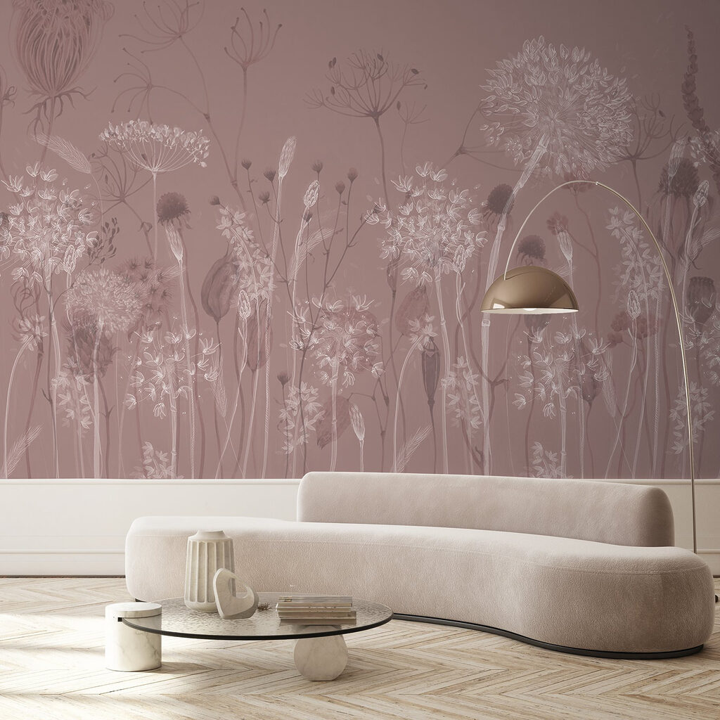 Grassen met ronde bloemschermen — interieur 3